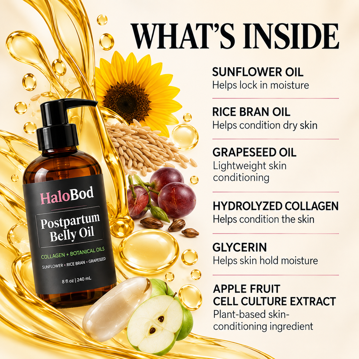 Postpartum Belly Oil